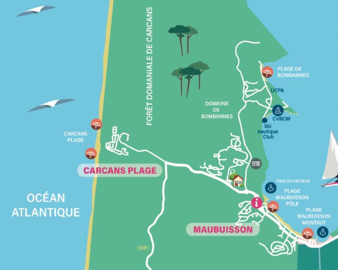 Apt Les Grands Pins, Entre Foret, Lac Et Ocean 卡尔康 外观 照片